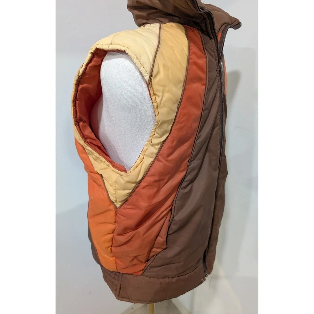 Vintage Sears & Roebuck 70s or 80s Puffer Vest Zip Up Retro Outdoor Boys‎ XL